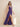 A-Line Chiffon Pleated Deep V Neck Halter Bridesmaid Dress in Purple