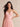 Chiffon Pleated A-Line V-Neck Bridesmaid Dress in Blush Pink