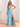 Sweetheart Boned A-Line Floral Printing Chiffon Bridesmaid Dress - Blue Floral