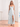 Boned Tiered Floral Chiffon Ankel Bridesmaid Dress With Ruffle - White Floral