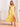 Ruffle Sleeve A-Line Chiffon Tea Length Bridesmaid Dress - Yellow