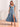 Ruffle Sleeve A-Line Chiffon Tea Length Bridesmaid Dress - Dusty Blue