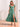 Ruffle Sleeve A-Line Chiffon Tea Length Bridesmaid Dress - Eucalyptus