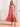 Ruffle Sleeve A-Line Chiffon Tea Length Bridesmaid Dress - Coral