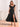 Ruffle Sleeve A-Line Chiffon Tea Length Bridesmaid Dress - Black
