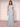One Shoulder Chiffon Floral Printing Sheath Bridesmaid Dress - Dusty Blue Floral
