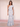 One Shoulder Chiffon Floral Printing Sheath Bridesmaid Dress - White Floral