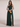 Chiffon One Shoulder Long Bridesmaid Dress With Pocket - Emerald Green