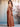 Square Satin Backless Bow Floor Length Split Bridesmaid Dress - Burnt Orange