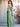 Square Satin Backless Bow Floor Length Split Bridesmaid Dress - Sage Green