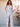 Ruffle Square Sheath Floral Printing Bridesmaid Dress With Slit - Baby Blue Floral
