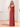 Boned Chiffon Bridesmaid Dress With Bow - Red