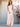 Bow Sheath Satin Split Bridesmaid Dress - Pink