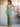 Backless Floor Length Sheath Slit Bridesmaid Dress - Sage Green