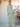 Long Sleeve Ruffle Chiffon Bridesmaid Dress - Olive Green