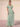 Short Sleeves Pleated Chiffon Ruffle Bridesmaid Dress - Olive Green