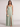 Ruffle V-Neck Backless Bridesmaid Dress With Bow - Olive Green