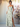 V-Neck Layered Floral Printing Sheath Bridesmaid Dress With Slit - Sage Floral
