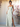 V-Neck Layered Floral Printing Sheath Bridesmaid Dress With Slit - Olive Green Floral
