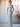 Off Shoulder Cross Floor Length Bridesmaid Dress With Split - Baby Blue