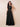 Beige Round Neck Jacquard Floral A-Line Long Bridesmaid Dress