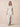 Jacquard Lace Square Neck Bridesmaid Dress with Flutter Sleeve in White