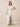 Jacquard Lace Square Neck Bridesmaid Dress with Flutter Sleeve in White