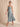 Backless Jacquard Midi A-Line Bridesmaid Dress With Spaghetti Strap