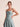 Backless Jacquard Midi A-Line Bridesmaid Dress With Spaghetti Strap