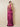Stretch Satin Ruched Strapless Mermaid Bridemaid Dress with Scarf in Fuchsia