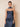 Stretch Satin Ruched Strapless Mermaid Bridemaid Dress with Scarf in Navy Blue