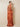 Stretch Satin Ruched Strapless Mermaid Bridemaid Dress with Scarf in Orange