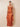 Stretch Satin Ruched Strapless Mermaid Bridemaid Dress with Scarf in Orange