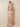 Stretch Satin Ruched Strapless Mermaid Bridemaid Dress with Scarf in Peach
