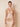 Stretch Satin Ruched Strapless Mermaid Bridemaid Dress with Scarf in Peach