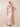 Stretch Satin Ruched Strapless Mermaid Bridemaid Dress with Scarf in Pink