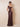 Off the Shoulder Stretch Satin Floor Length Sheath Bridesmaid Dress in Brown