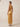 Stretch Satin Pleated One Shoulder Bridesmaid Dress with Slit in Gold