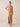Stretch Satin Pleated One Shoulder Bridesmaid Dress with Slit in Gold