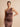 One Shoulder Floor Length Satin Mermaid Bridesmaid Dress in Brown