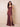 Cowl Neck Spaghetti Strap Silk Satin Bridesmaid Dress with Slit