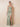 Satin Ruched Mermaid Square Neck Bridesmaid Dress with Strap in Sage Green