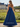 Halter Cut Side Ruched Bust Pleated Long Prom Dress - Royal Blue
