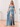 Off Shoulder Boned Bridesmaid Dress With Waist Drop-Baby Blue