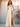 Pleated Satin Bridesmaid Dress With Slit - Champagne