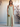 V Neck Ruffle Bridesmaid Dress With Bow-Olive Green