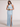 Halter Satin Sheath Bridesmaid Dress With Slit - Baby Blue