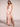 Satin Floral Printing Sheath Bridesmaid Dress With Slit - Pink Floral