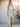 Ankle Length Pleated Scoop Satin Slit Bridesmaid Dress