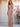 V-Neck Satin Waist Drop Floor Length Bridesmaid Dress With Slit - Dusty Rose
